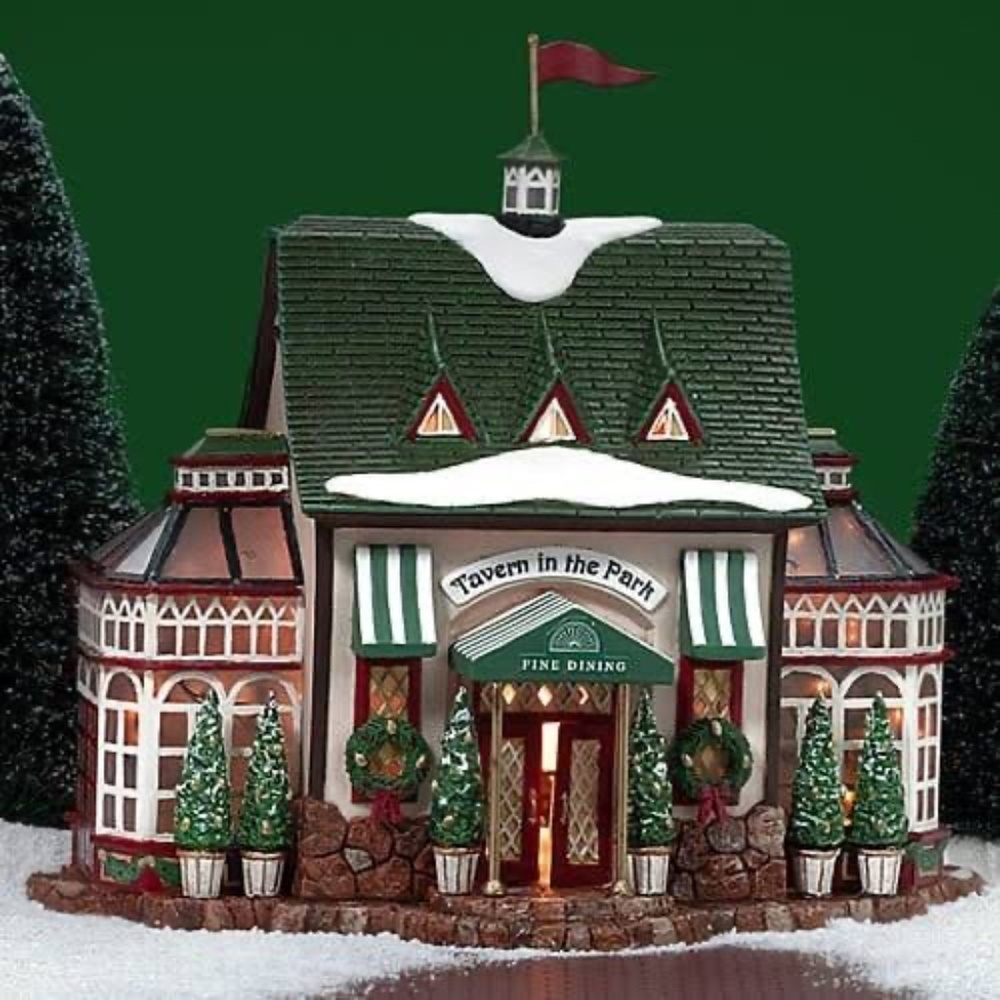 Dept 56 “Tavern in the Park Restaurant” Retired 2004,  Excellent Condition, NWOT
